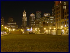 Downtown Boston at night